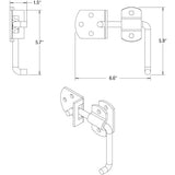 Door latch assembly for secure fastening (MPN: 06025)