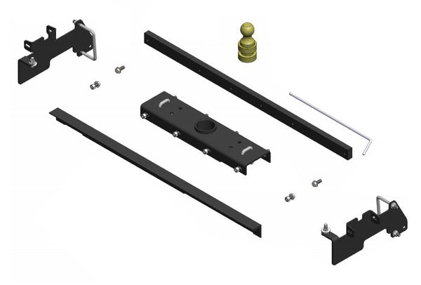 PopUp By Youngs Gooseneck Trailer Hitch Rail (MPN: 238FP)