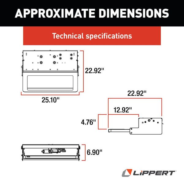 Lippert Components Electric Folding Step (MPN: 371136)
