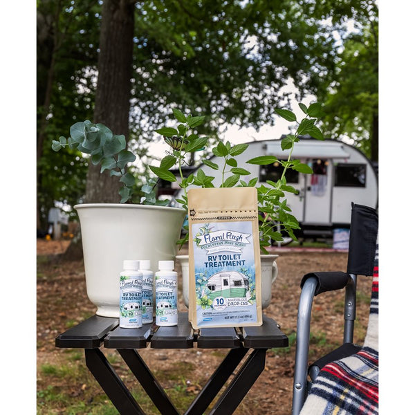 Waste holding tank treatment with floral flush (MPN: 41482)