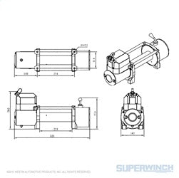 Superwinch LP Series Vehicle Recovery Winch (MPN: 1585202)