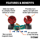 CURT Magnetic Tow Light Kit (MPN: 53204)