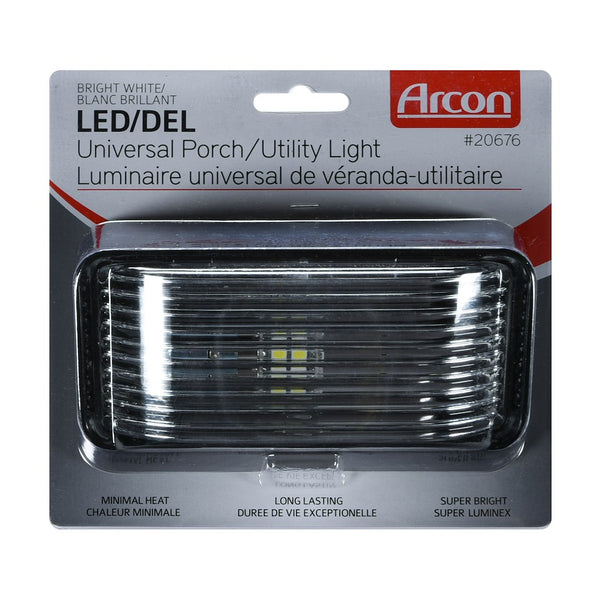 LED Porch Light with Clear Lens and Black Base (MPN: 20676)