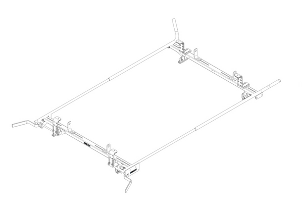 Weather Guard Quick Clamp Ladder Rack (MPN: 224-3-03)