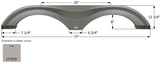 Icon Fender Skirt for Tandem Axle RVs (MPN: 15469)