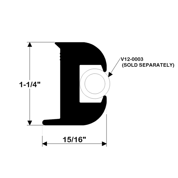 Taco Boat Rub Rail (MPN: V11-3447BKA50-1)