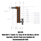 Gen-Y Hitch Mega-Duty Adjustable Drop Hitch (MPN: GH-526)