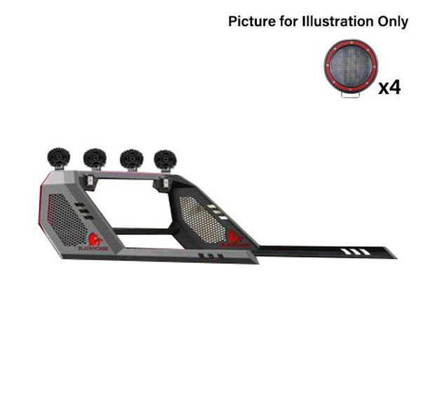 Black Horse Off Road Vigor Truck Bed Bar (MPN: VIRB02B-PLFR)
