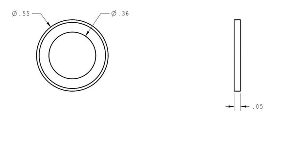 Sierra Marine Boat Drain Plug Gasket (MPN: 18-2430-9)