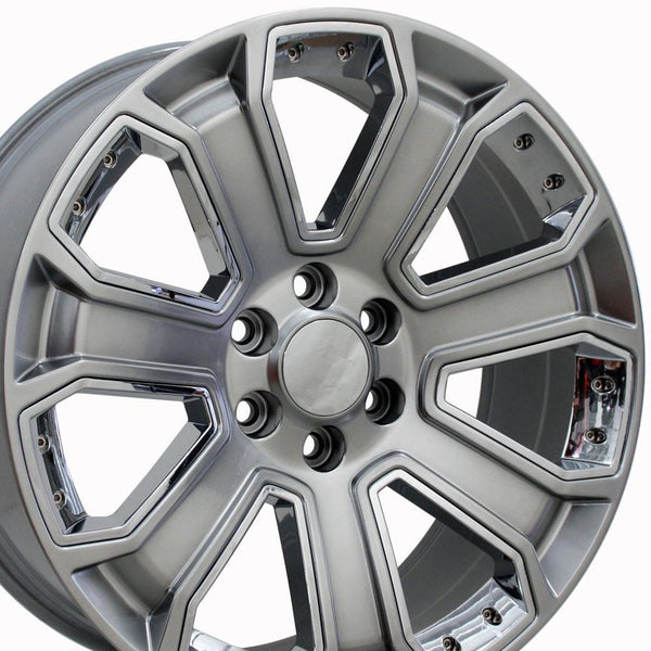 OE Wheels CV93B Aluminum Wheel (MPN: CV93B-22090-6550-24HB-IC)