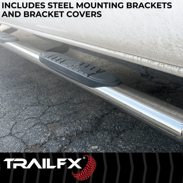 TrailFX 5 Inch Oval Straight Nerf Bar (MPN: A7082S)