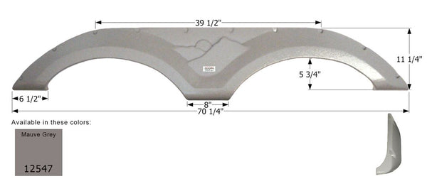 Icon Fender Skirt for Tandem Axle RVs (MPN: 12547)