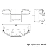 Black Horse Grille Guard Kit (MPN: 17A155900MA-PLFR)