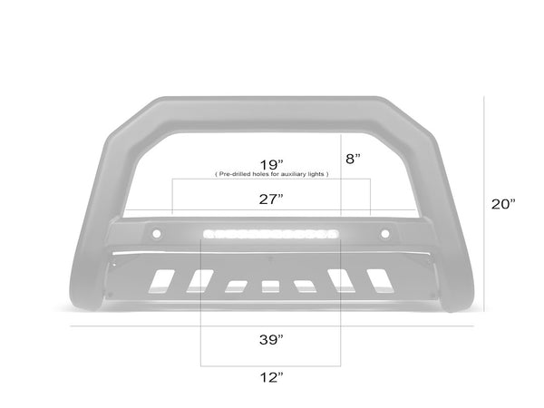 Armordillo AR-T Bull Bar with LED Light Bar (MPN: 8722107)