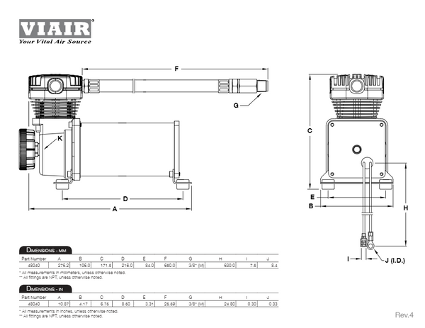 VIAIR Air Compressor (MPN: AC-480C)
