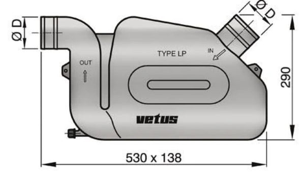 Vetus Water Lock (MPN: WLOCKLP60)