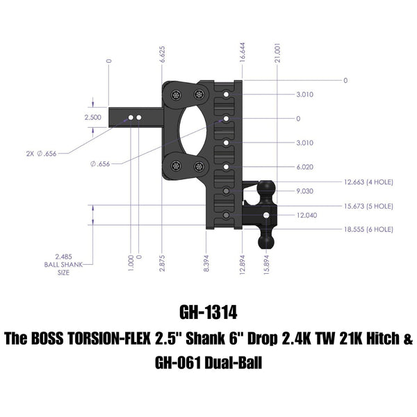 Gen-Y Hitch Torsion-Flex Ball Mount (MPN: GH-1314)