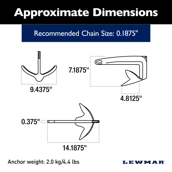 Lewmar Deep Water Claw Anchor (MPN: 0057902)