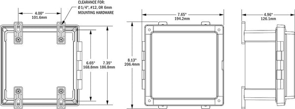 Blue Sea Systems Power Distribution Box Cover (MPN: 3117-BSS)