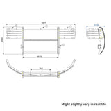 Black Horse Off Road Grille Guard (MPN: 17FB23MA)