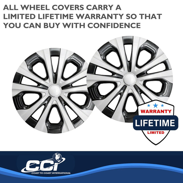 15 Inch Wheel Cover Set with 5 Split Spoke Design (MPN: IWC52615SC)
