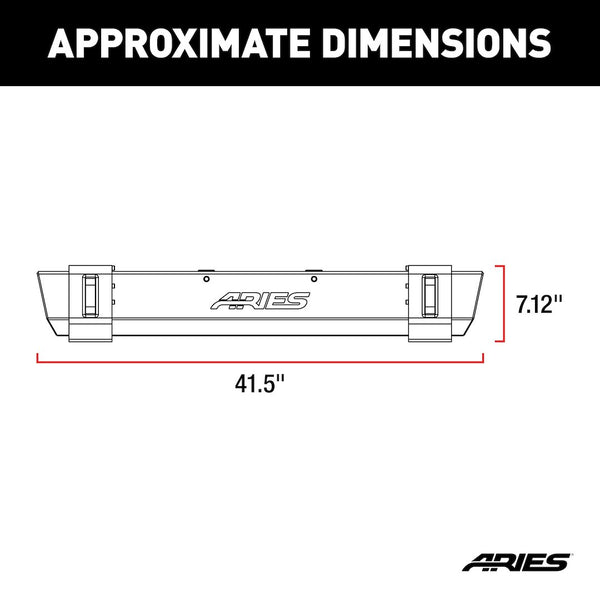 Aries TrailCrusher Jeep Bumper (MPN: 2156001)