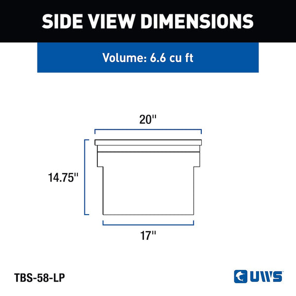 UWS Crossover Low Profile Tool Box (MPN: TBS-58-LP)