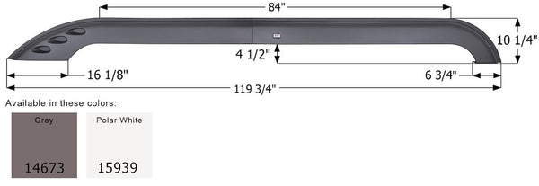 Icon Fender Skirt for Triple Axle RVs (MPN: 15939)