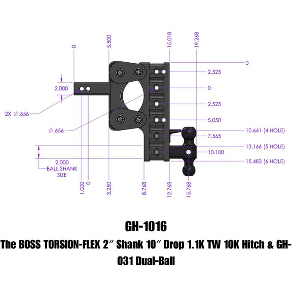 Gen-Y Hitch Torsion-Flex Drop Hitch (MPN: GH-1016)