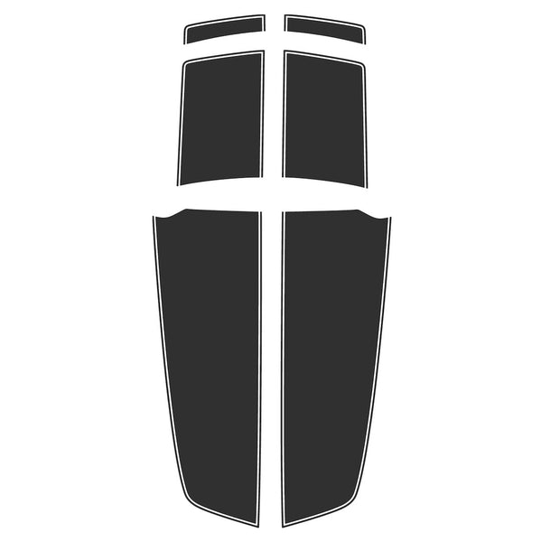 Trimbrite Camaro Solid Matte Black Stripe (MPN: 201056)