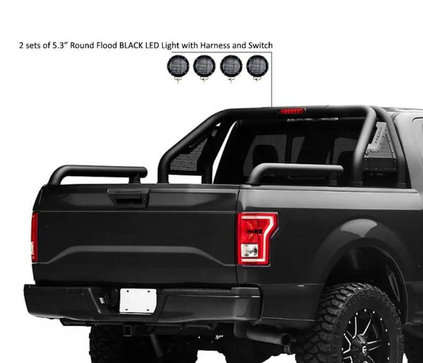 Black Horse Offroad Truck Bed Bar (MPN: GLRB-01B-PLFB)
