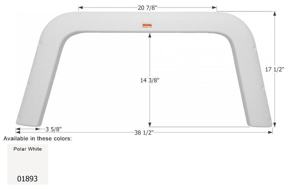 Icon Single Axle Fender Skirt (MPN: 01893)