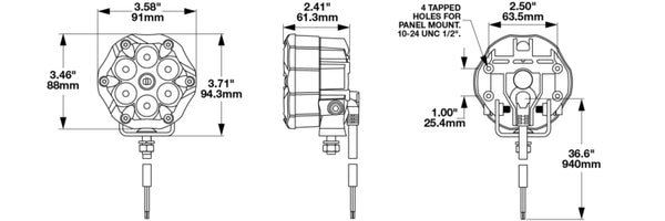 J.W. Speaker Trail 6 Flash LED Backup Light (MPN: 0555363)