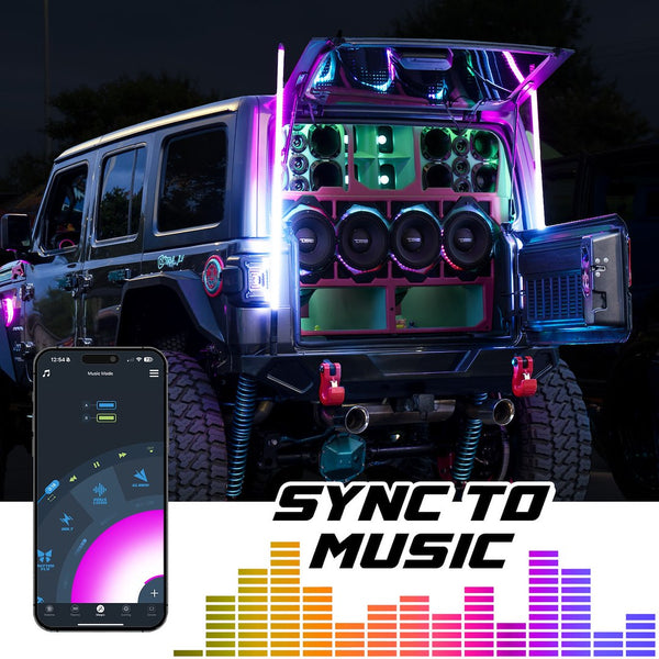 XKmax LED Whip Light Kit (MPN: MX-WHIPC-ADV)