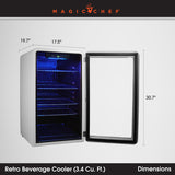 Magic Chef Retro Beverage Cooler (MPN: MCB34CHW)