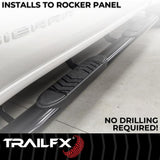 TrailFX 5 Inch Oval Straight Nerf Bar (MPN: A7013B)