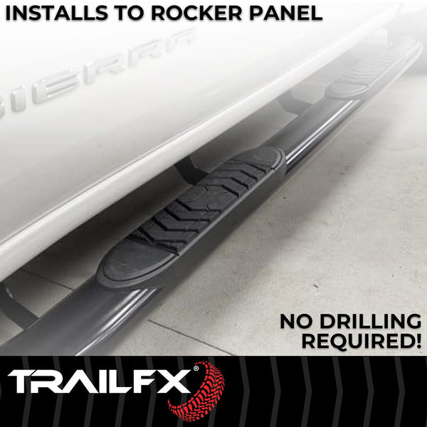 TrailFX 5 Inch Oval Straight Nerf Bar (MPN: A7013B)