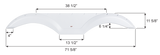 Icon Fender Skirt for Tandem Axle RVs (MPN: 16291)