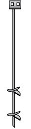 Tie Down Iron Root Double Head Ground Anchor (MPN: 59095)