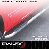 TrailFX Nerf Bar Round Tube Side Steps (MPN: A0057S)