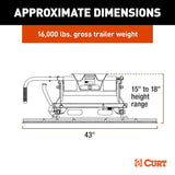 CURT E16 Fifth Wheel Trailer Hitch (MPN: 16616)