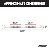 Aries 3 Inch Round Nerf Bar (MPN: 203025-2)