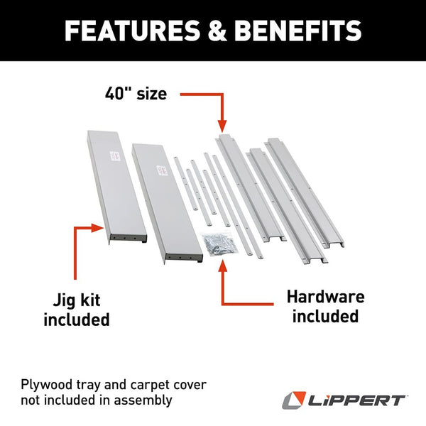 Lippert Components Cargo Slide Trim Kit (MPN: 370755)
