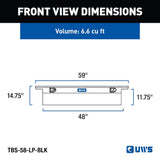 UWS Crossover Low Profile Tool Box (MPN: TBS-58-LP-BLK)