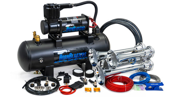 Horn Blasters Bullet Air Horn Kit (MPN: HK-B4-228H)