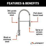 Lippert Components Stainless Steel Faucet (MPN: 719323)