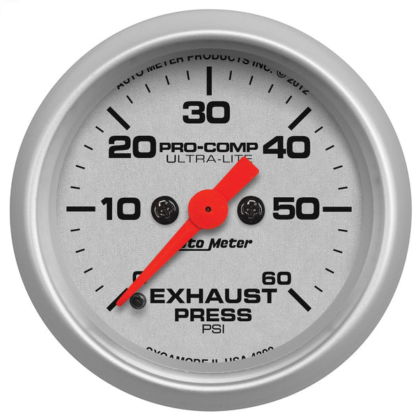 AutoMeter Ultra-Lite Exhaust Pressure Gauge (MPN: 4392)