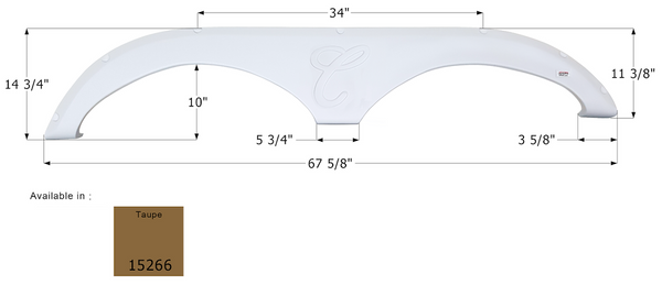 Icon Fender Skirt For RV Trailers (MPN: 15266)