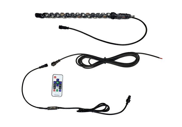 Quake LED 14 Inch Whip Antenna (MPN: QW917)