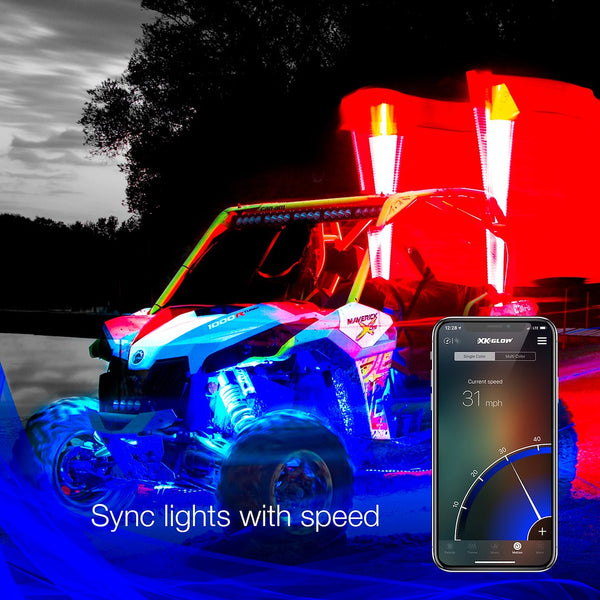 XK Glow 2nd Generation LED Whip Kit (MPN: XK-WHIPB-ADV-DM)